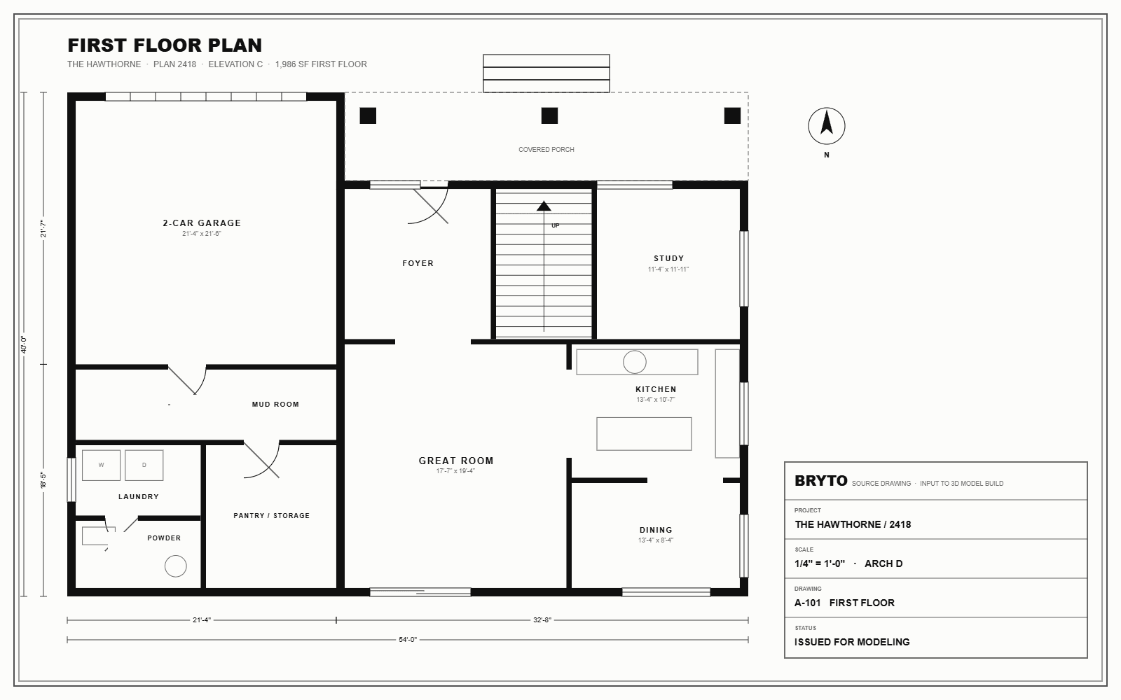 Two dimensional CAD floor plan